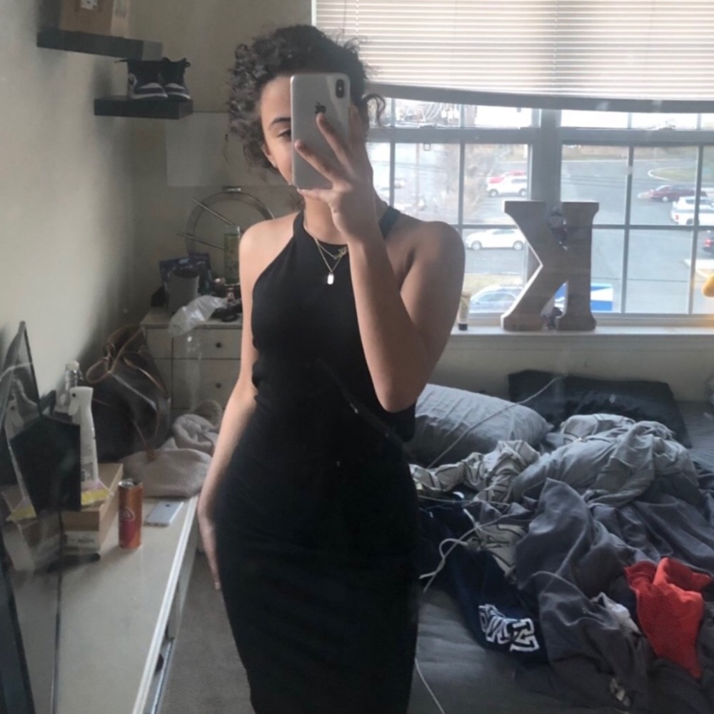 Zara halter midi dress